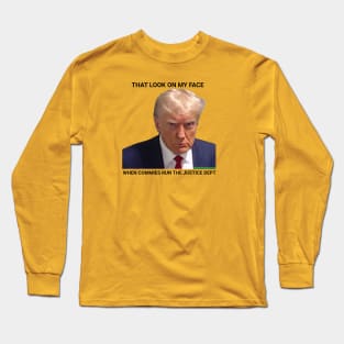 trump mug shot meme design Long Sleeve T-Shirt